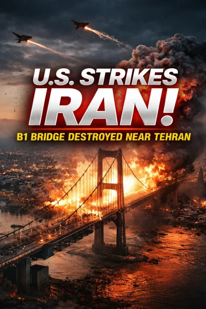 US airstrike destroys Iran’s B1 bridge near Tehran amid escalating war tensions and Strait of Hormuz crisis