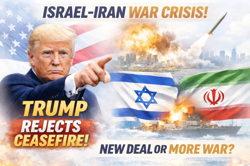 Trump rejecting ceasefire amid Israel Iran war escalation
