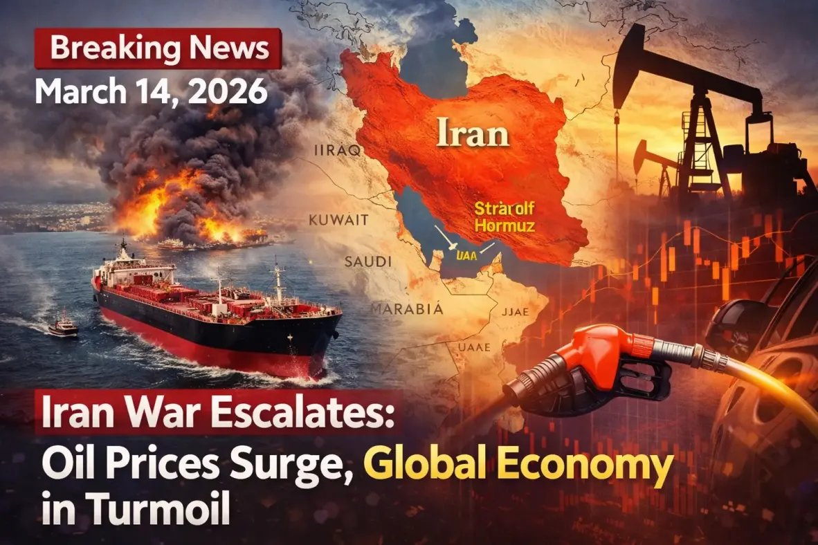 Global News Today (March 14, 2026): Iran War Escalates, Oil Prices Surge, World Politics and Economy Face Major Shock