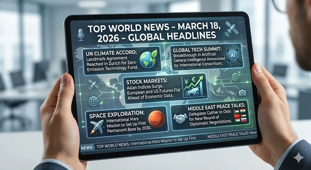 Top World News Today (March 18, 2026): Iran War Intensifies, Oil Crisis Deepens, Global Markets React